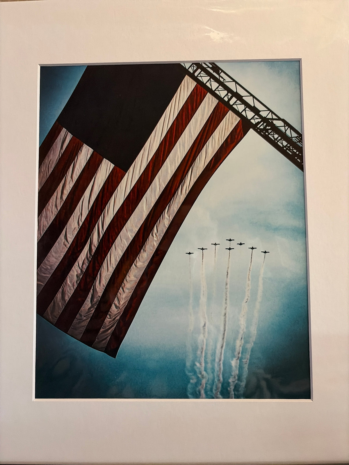 "Flyover Flag, Taylor County" Photograph (mat)