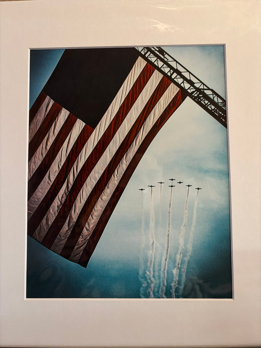 "Flyover Flag, Taylor County" Photograph (mat)