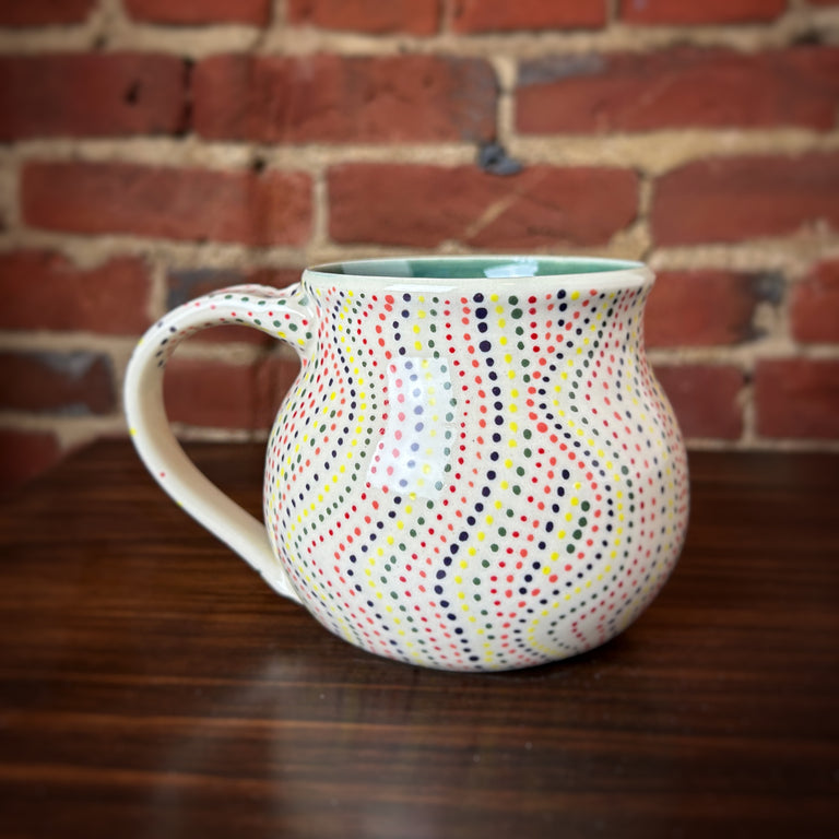 "Wavy Dots" Mug