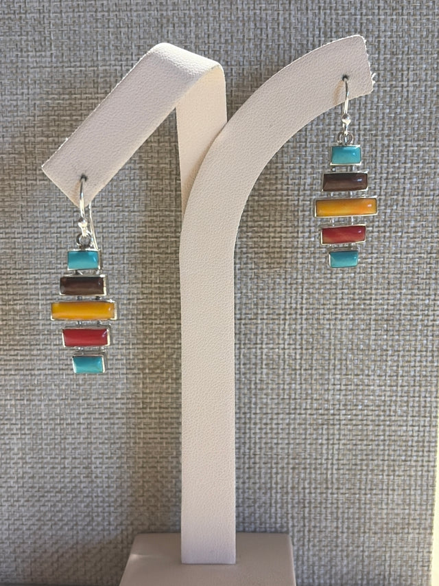 Stacked Tejano Bars Earrings