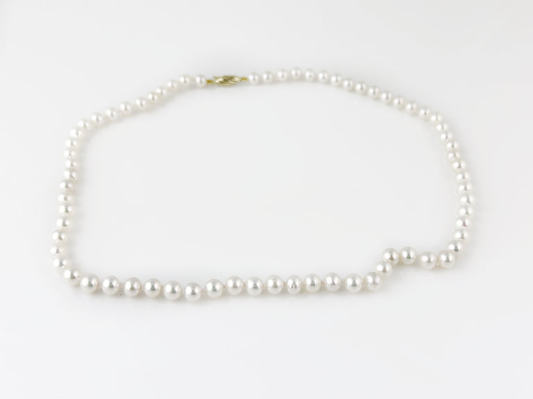 5mm White Akoya Pearl Necklace