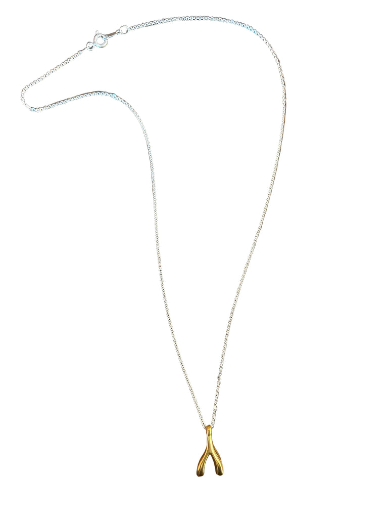 Wishbone Pendant Necklace
