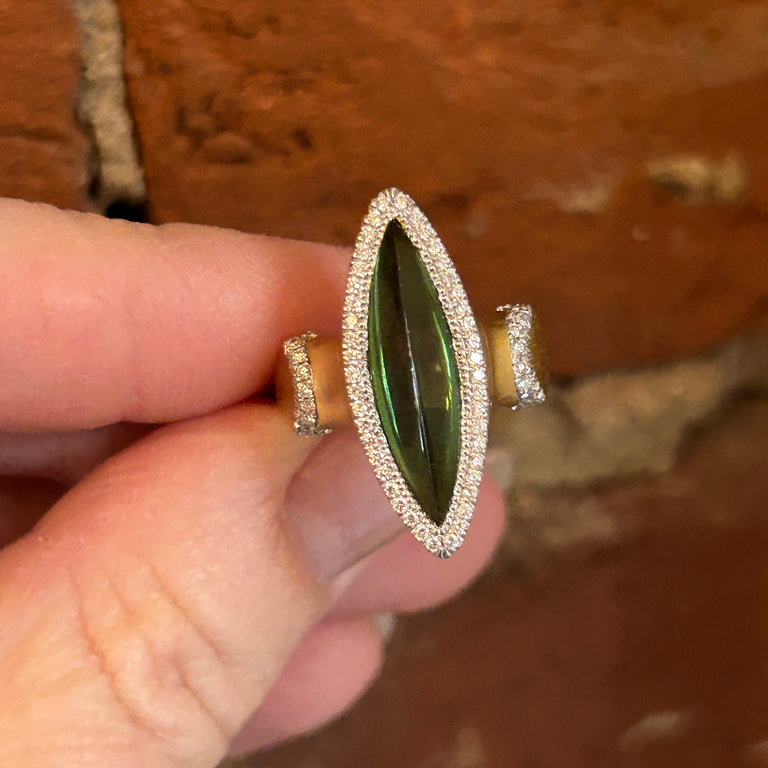 Green Tourmaline Ring