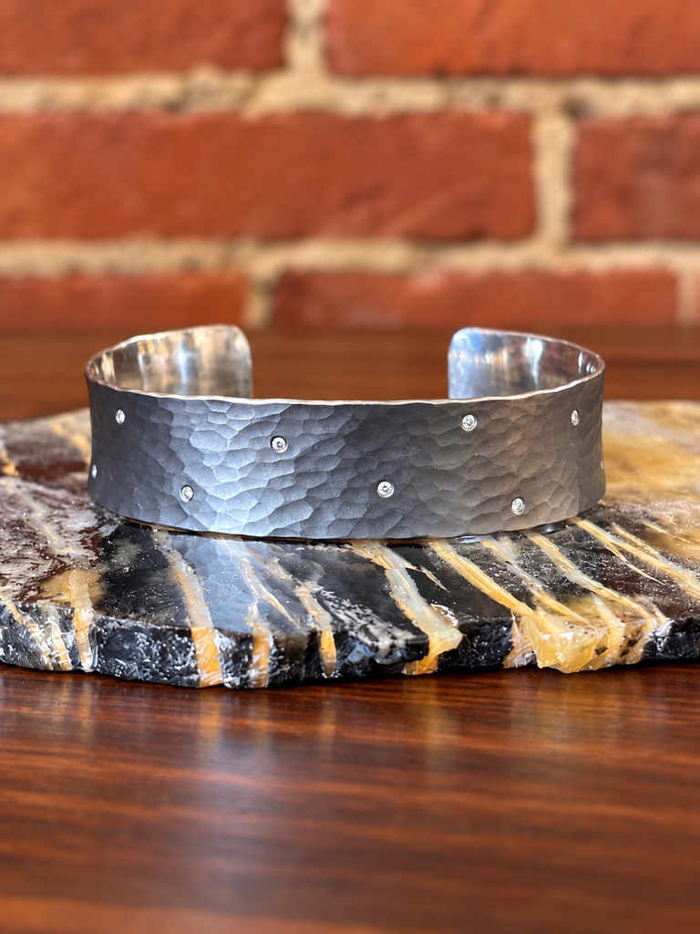Wide Orchid Cuff