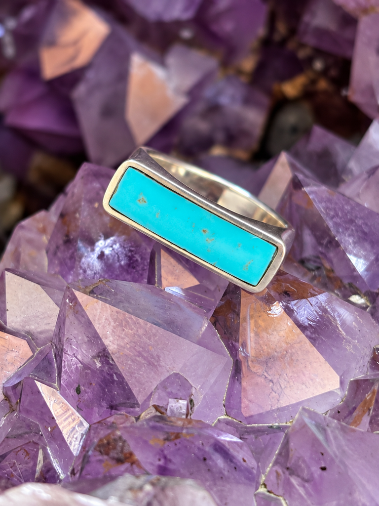 Men's Turquoise East-West Ring