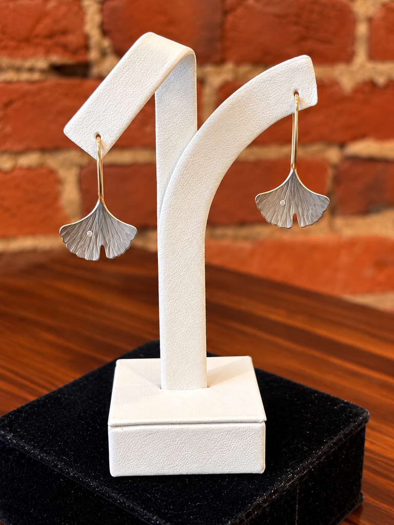 Ginkgo Leaf Earrings