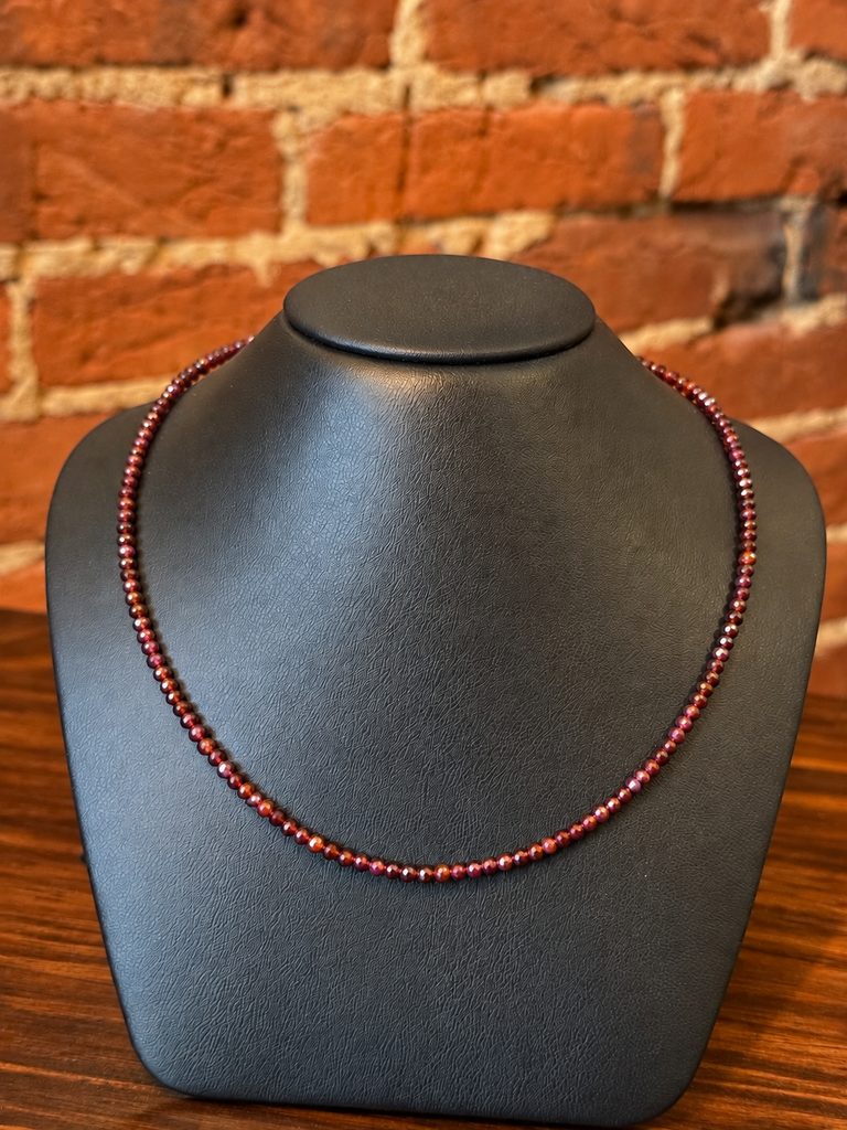 Garnet Bead Necklace