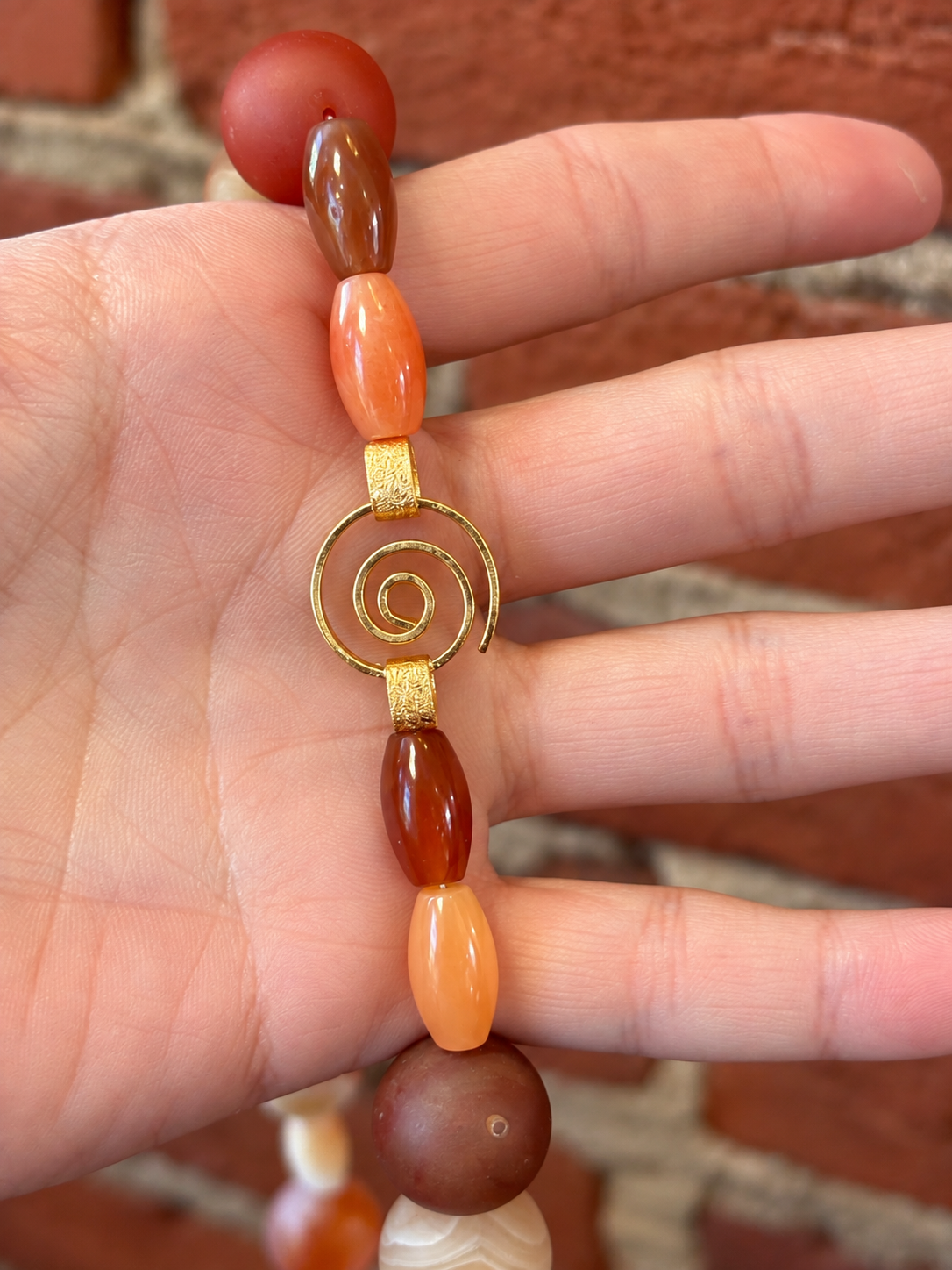 Carnelian Bead Necklace