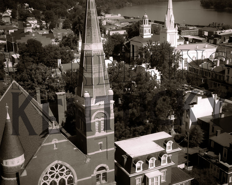 "Churches, Third + Market, Maysville" Photograph