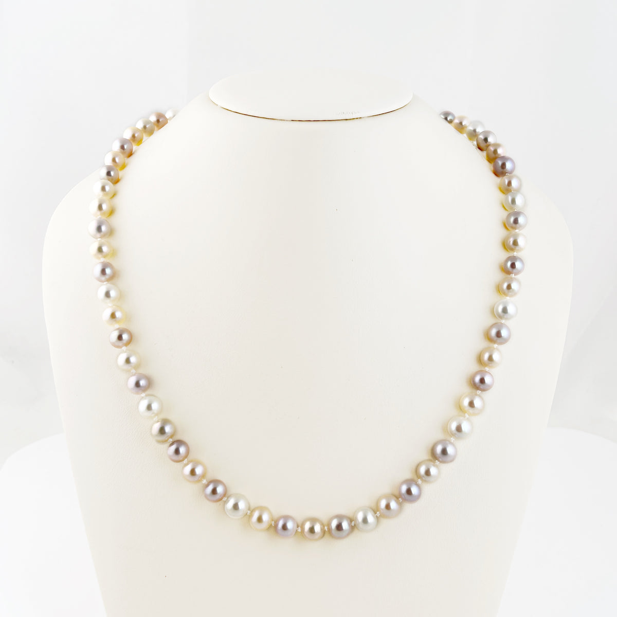 Multicolor Pearl Strand Necklace