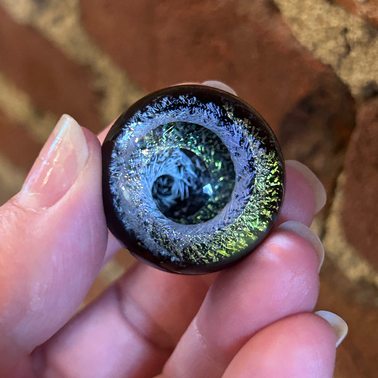 Dichroic Swirl 1" Glass Sphere