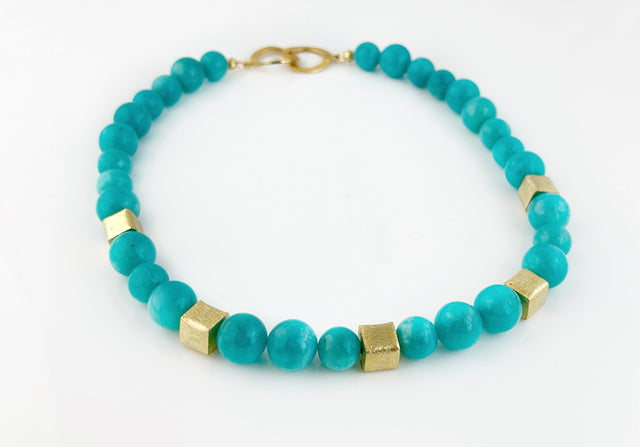 Amazonite Bead Necklace