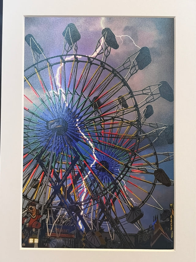 "Ferris Wheel Lightning, Jefferson County"  Photograph