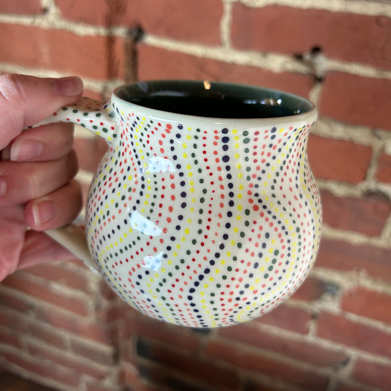 "Wavy Dots" Mug