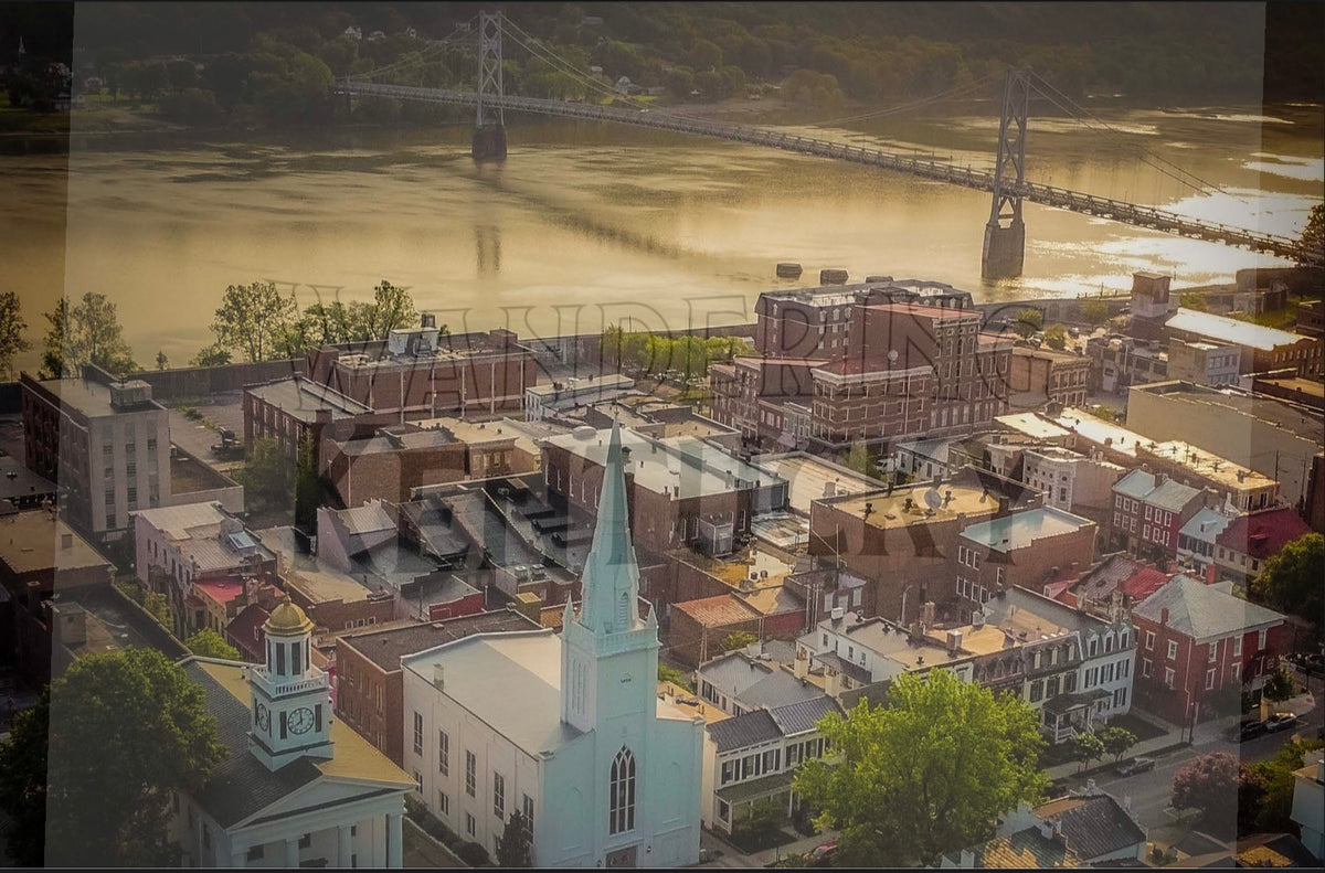Historic Downtown Maysville and Simon Kenton bridge
