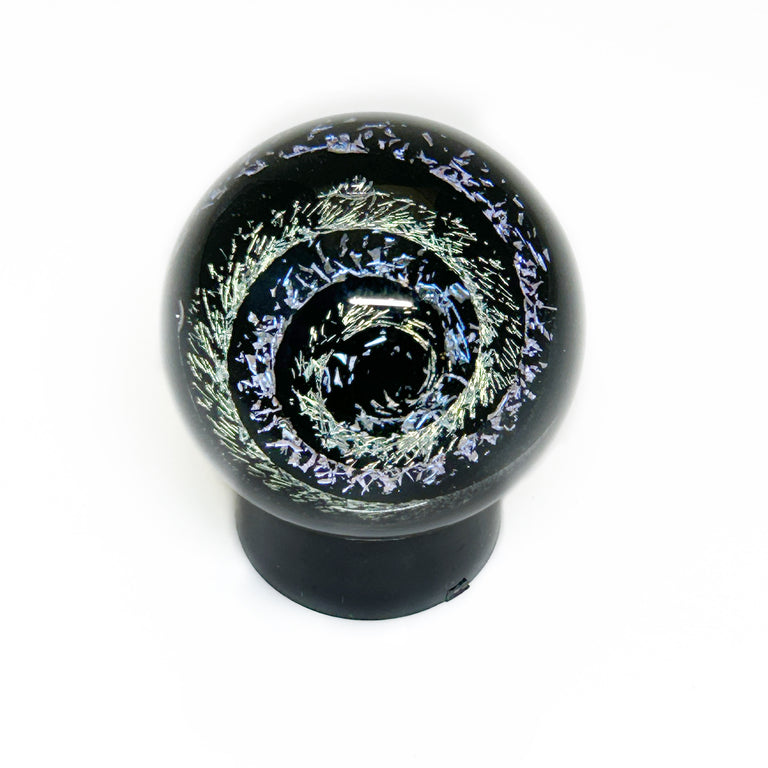 Dichroic Swirl 1.5" Glass Sphere