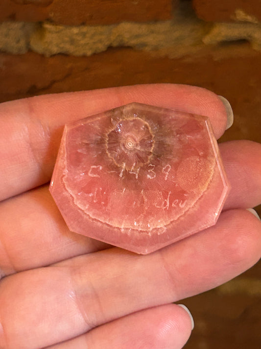Unset Octagonal Intarsia Pendant