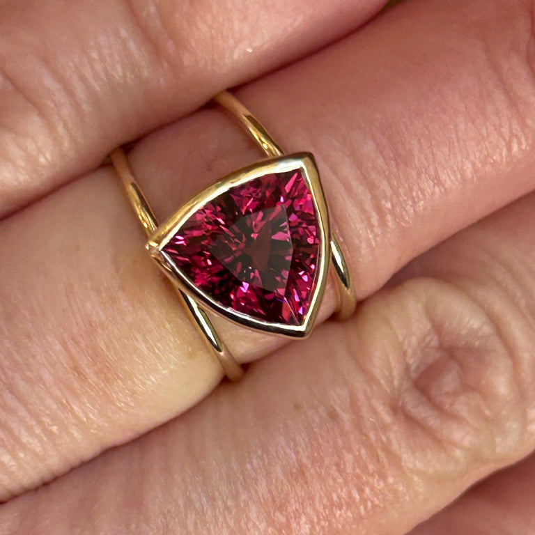 Rhodolite Garnet Ring