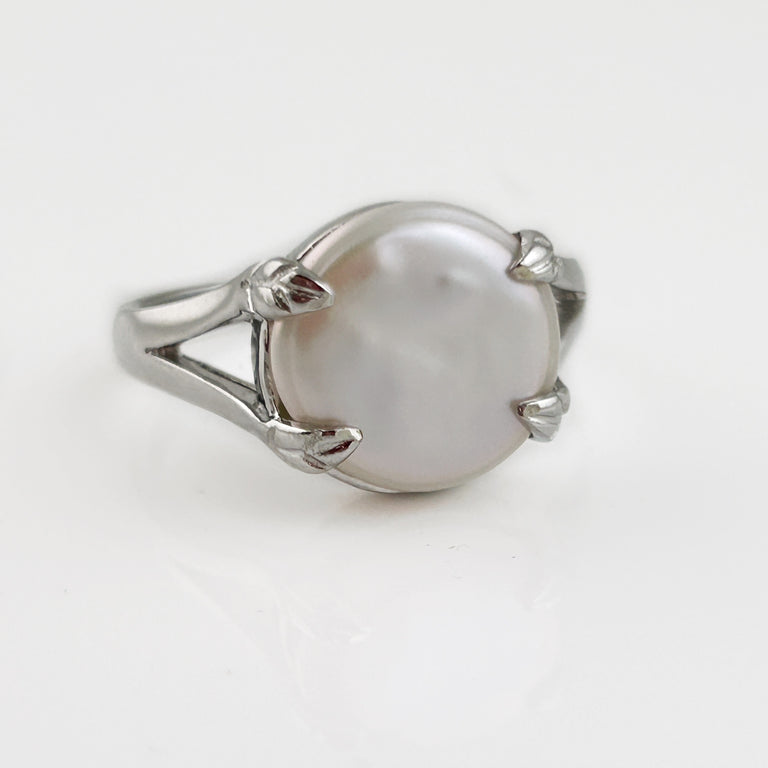 Tennessee River Coin Pearl Ring