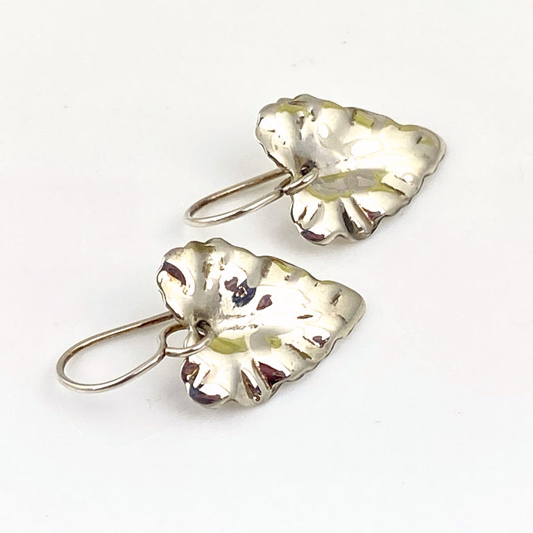Sterling Grape Leaf Earrings