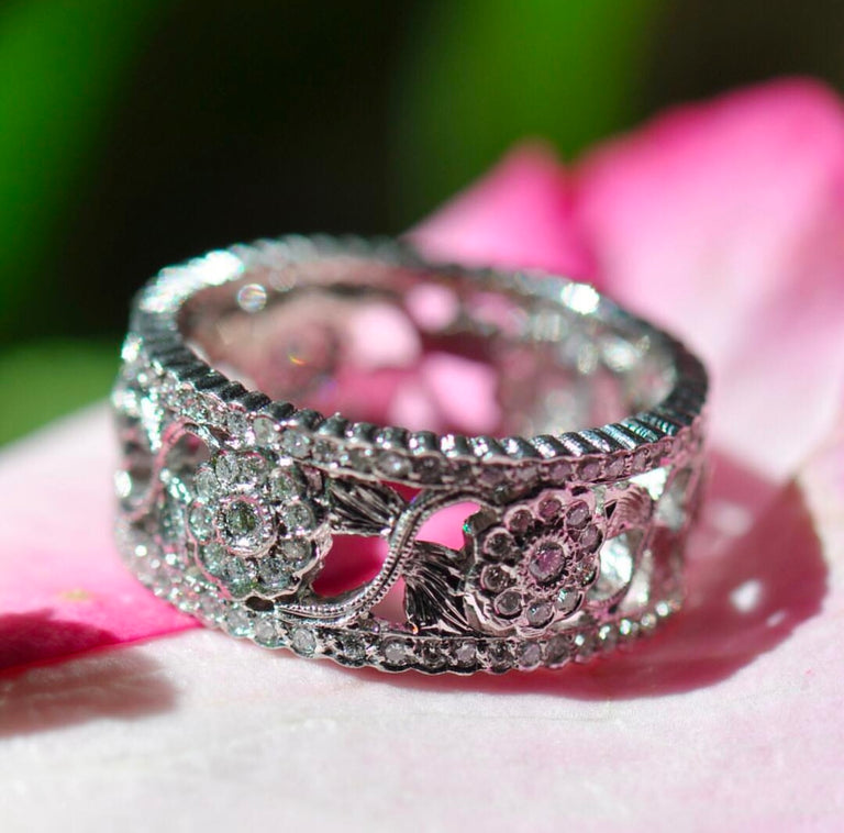 Vine + Blossoms Ring