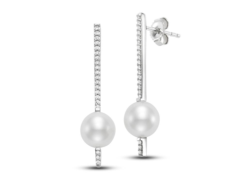 DIAMOND STICK DROP EARRINGS