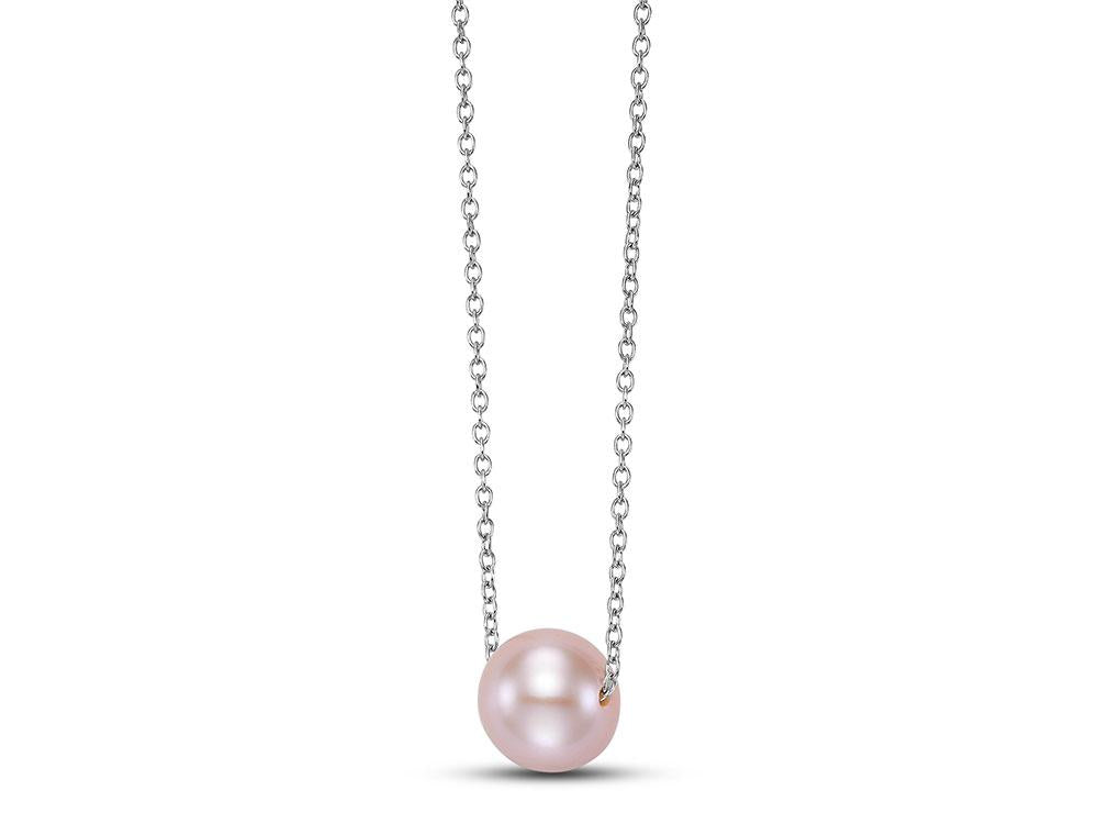 FLOATING PEARL PENDANT NECKLACE