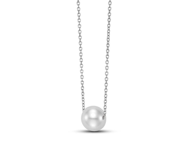 FLOATING PEARL PENDANT NECKLACE