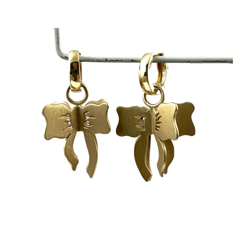 3D Bow Drop Earring Charms