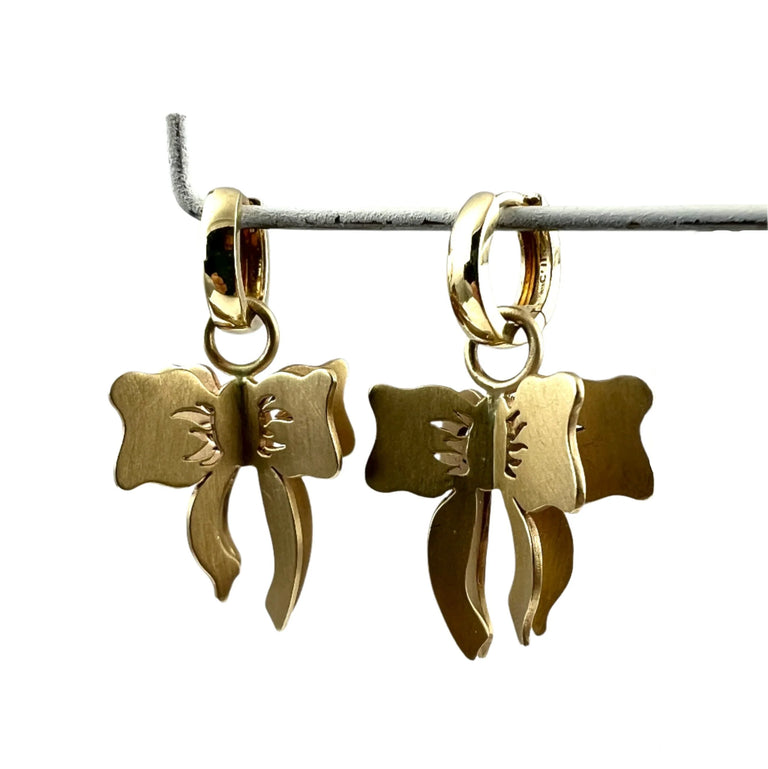 3D Bow Drop Earring Charms