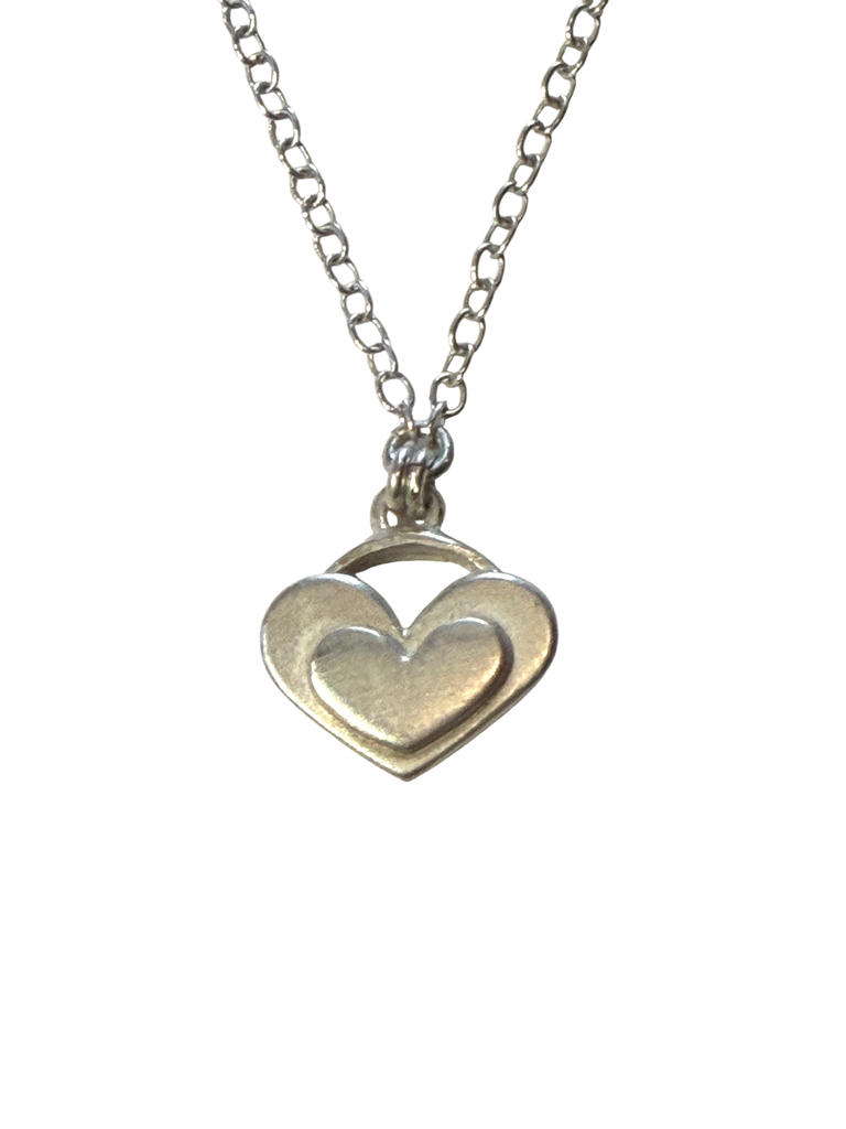 Double Tiny Heart Pendant