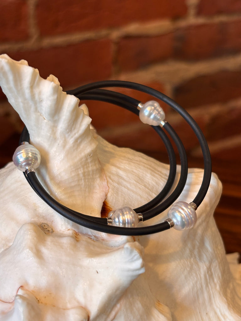 White South Sea Pearl Wrap Bracelet
