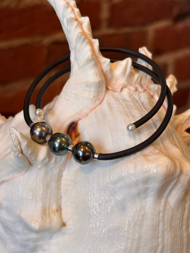 Triple Tahitian Pearl Wrap Bracelet