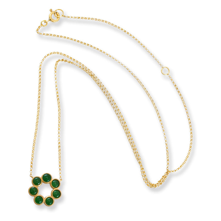 Green Jade Rounds Necklace