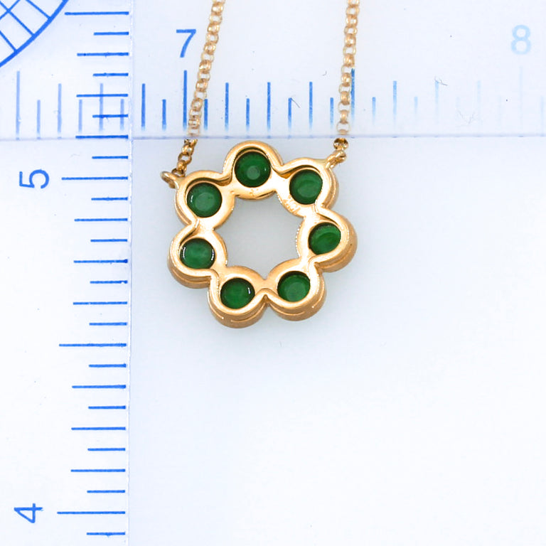 Green Jade Rounds Necklace
