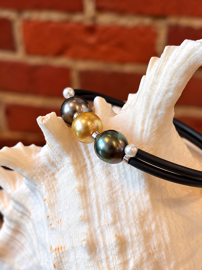 Triple Pearl Wrap Bracelet