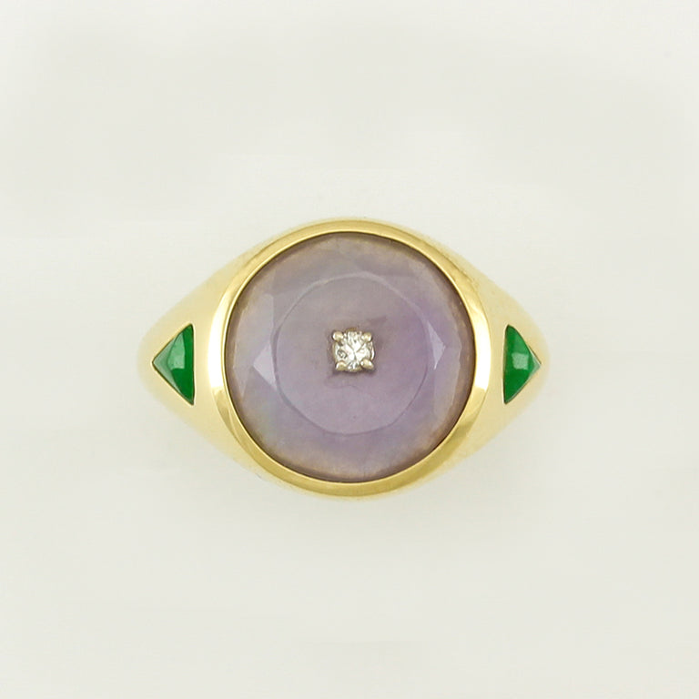 Lavender Jade Ring