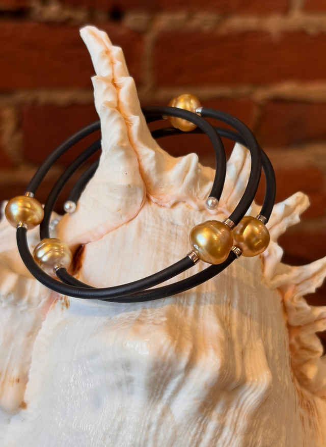 Golden South Sea Pearl Wrap Bracelet