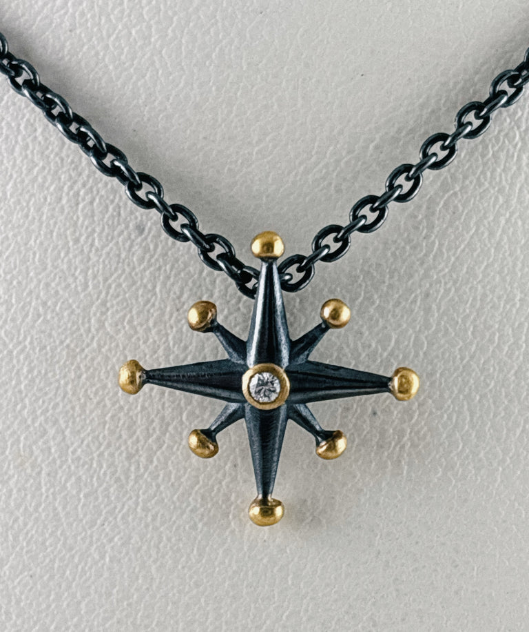 Starburst with Diamond Mini-Pendant by Lika Behar
