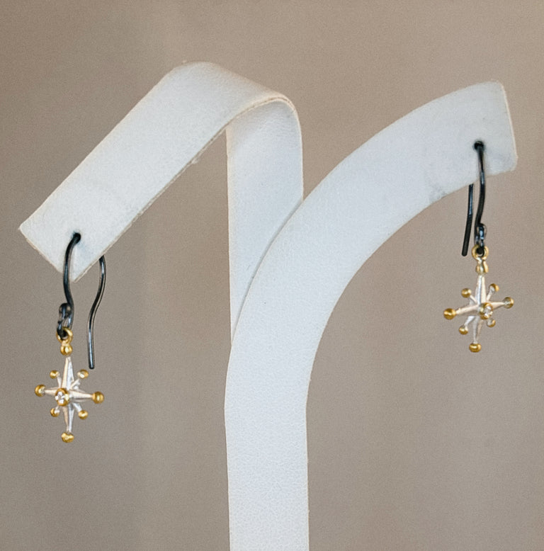 Starburst Earrings with Diamonds by Lika Behar