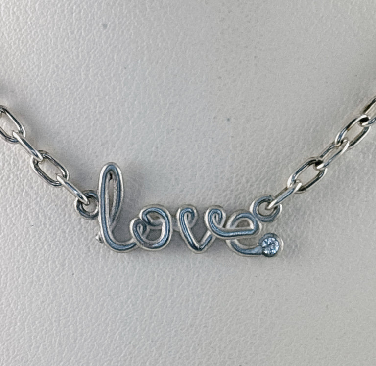 Expressions Sapphire "Love" Necklace by Lika Behar