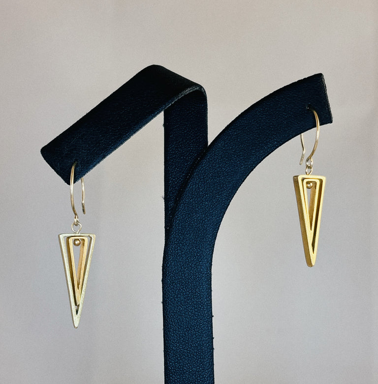 L'Age d'Or Triangle Earrings