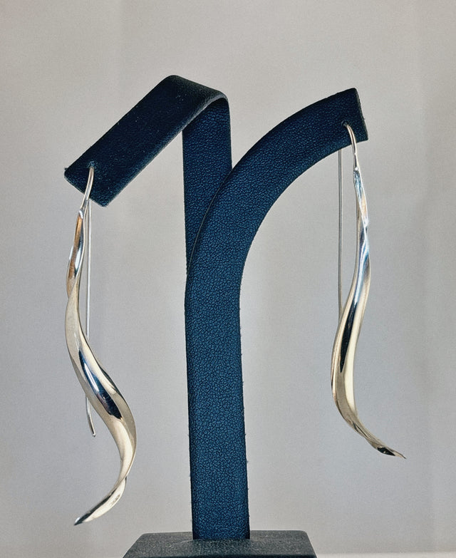 Narrow Leaf Earrings