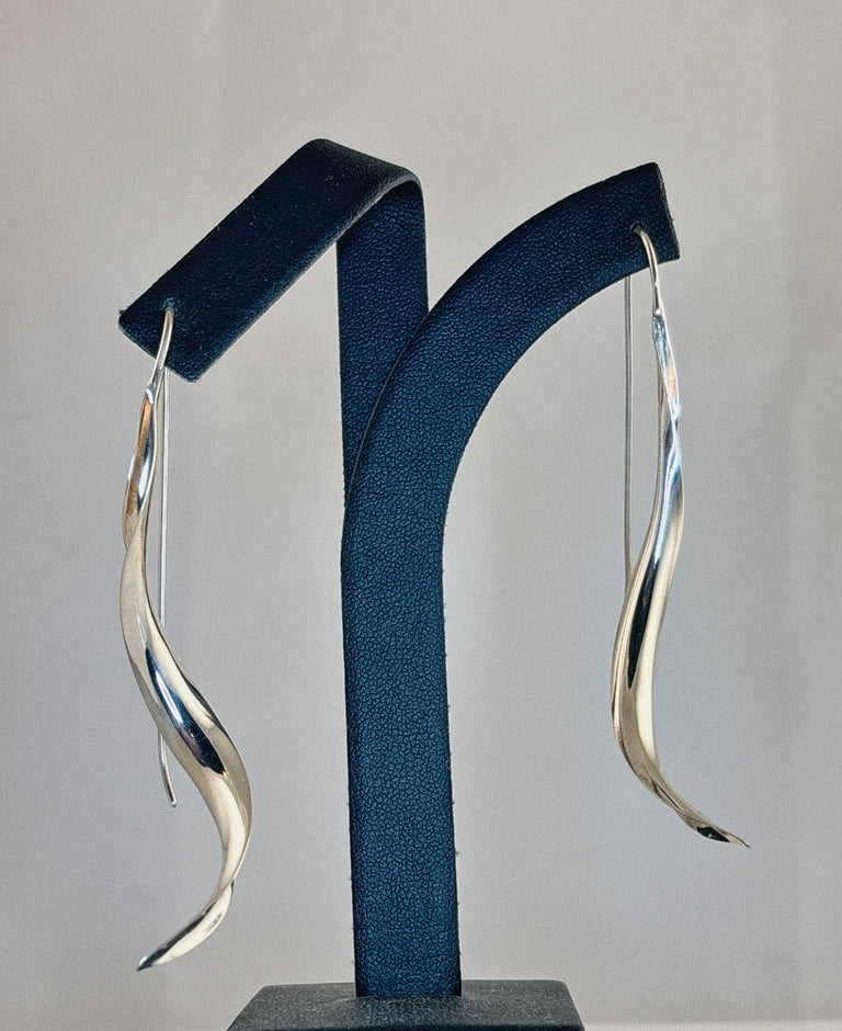 Narrow Leaf Earrings