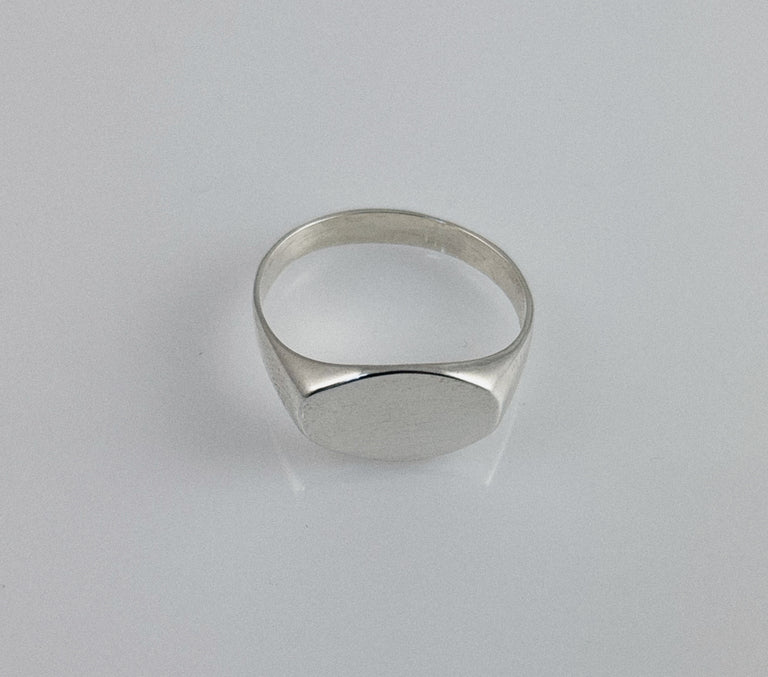 East-West Oval Signet Ring