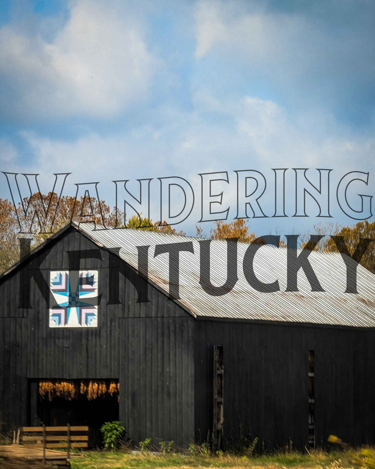 "Tobacco Barn Quilt Art, Scott County" Photograph (mat)