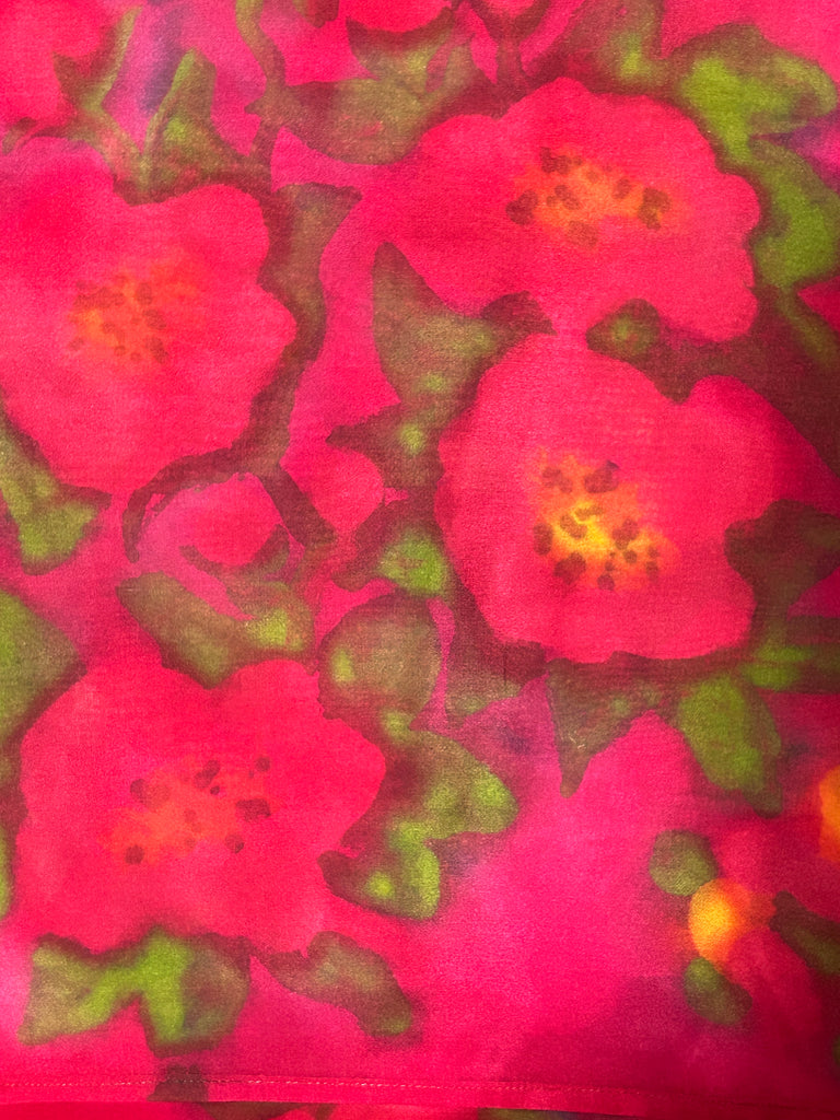 Camellias Silk Scarf