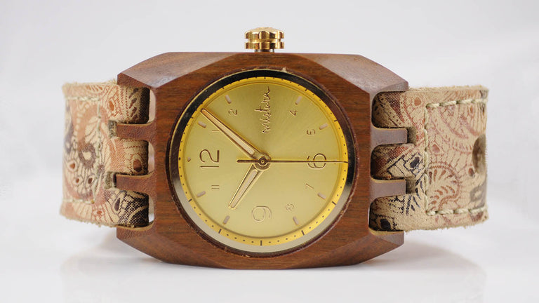 Mistura Volkano Arkitekt Wood Wristwatch (Browns)