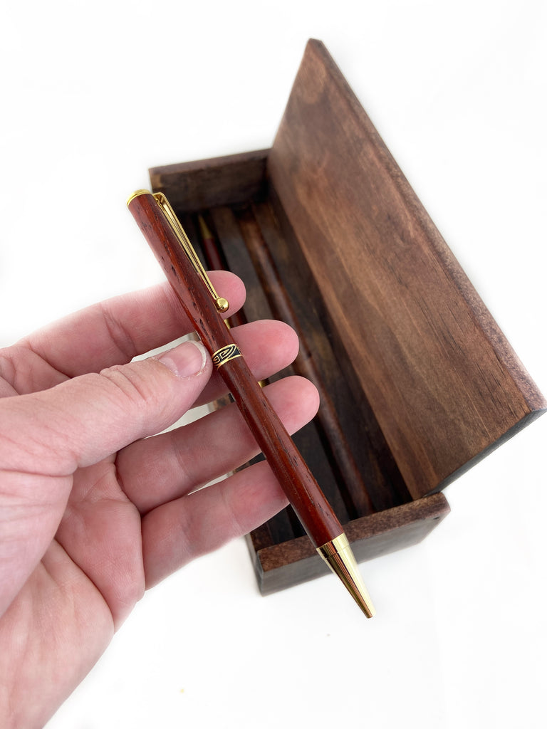 Padauk Wood Pen + Pencil Set