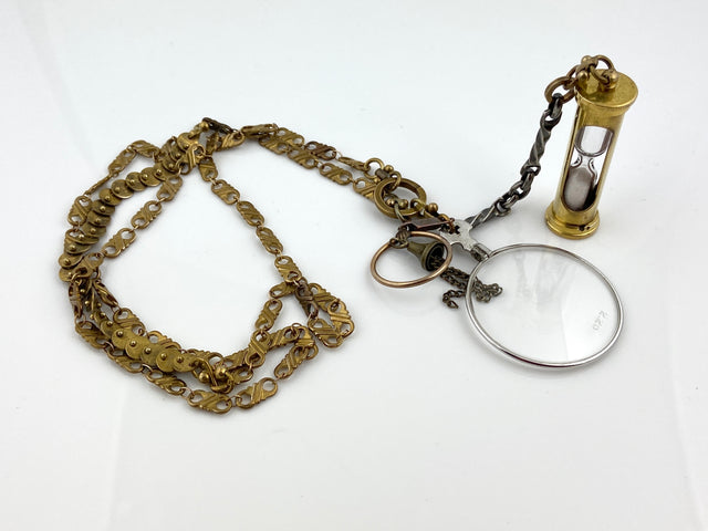 Lens & Hourglass Necklace